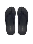 Klapki i japonki męskie - Tommy Hilfiger Japonki Molded Hilfiger Lth Beach Sandal FM0FM05802 Granatowy - miniaturka - grafika 1