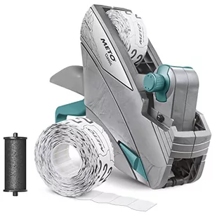 METO Klasyczny zestaw pistoletów cenowych S - cena, ilości (1 wiersz, 8 cyfr na etykiety 26 x 12 mm, gotowy do użycia), 1 x ręczna pistolet do etykiet - Cenówki - miniaturka - grafika 1