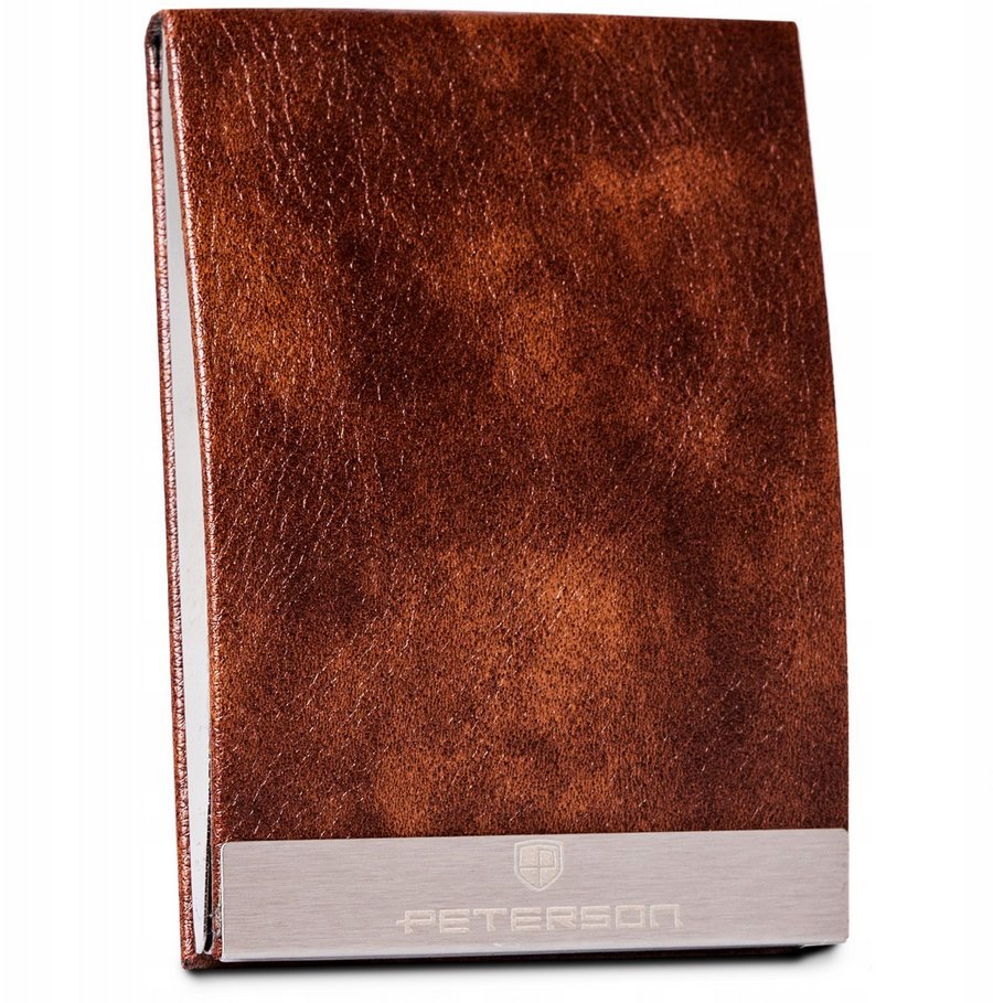Wizytownik ze skóry ekologicznej — Peterson