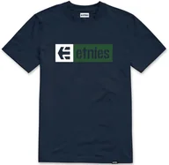Koszulki męskie - t-shirt ETNIES NEW BOX TEE BLUE/GREEN - miniaturka - grafika 1