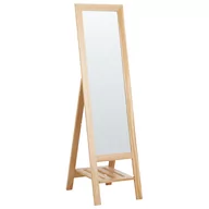 Lustra - Lustro Stojące Z Półką Jasne Drewno Luisant - miniaturka - grafika 1