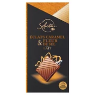 Czekolada - Carrefour Selection Czekolada mleczna z kawałkami karmelu i solą morską 100 g - miniaturka - grafika 1