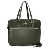Torby na laptopy - Pepe Jeans Christine Teczka na laptopa zielona 40x30x5 cm poliester z akcentami ze sztucznej skóry by Joumma Bags, Zielony, Talla única, torba na laptop - miniaturka - grafika 1