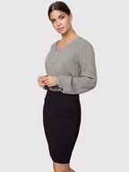 Spódnice - Kaffe Spódnica ołówkowa Penny 501040 Czarny Slim Fit - miniaturka - grafika 1
