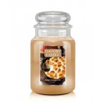 Świece - Country Candle Duża świeca zapachowa z dwoma knotami Sweet Potato Pie 680 g - grafika 1