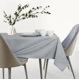 Obrus Gaia Szary Tłoczony Roślinny 120 koło AmeliaHome - TCLOTH/AH/GAIA/HMD/LIGHTGREY/R120X120 - Obrusy i serwetki - miniaturka - grafika 5