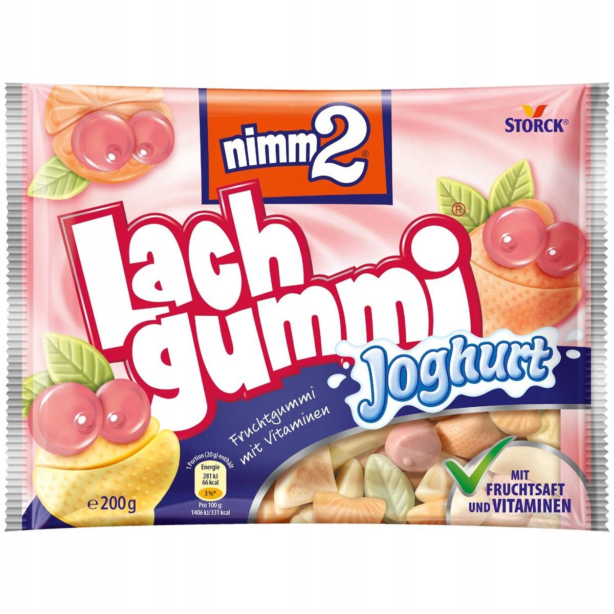 Żelki Nimm2 Lach Gummi Jogurt 200 g