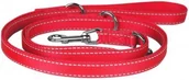 Smycze dla psów - Chaba Smycz regulowana z odblaskiem czerwona 2.2m - miniaturka - grafika 1