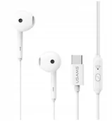 Słuchawki - USAMS stereo EP-50 USB-C 1.2m biały - miniaturka - grafika 1