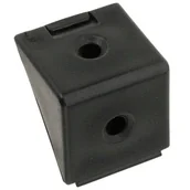 Zawiasy, okucia i inne akcesoria - Złącze kątowe pojedyncze czarny 12 szt. - miniaturka - grafika 1