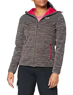 Trespass Kirsti damska kurtka softshell/outdoor z kapturem ciemnoszary, margiel XXS FAJKSSN10003_DGMXXS - Kurtki damskie - miniaturka - grafika 1