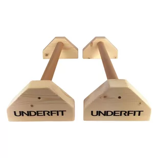 Drewniane uchwyty do pompek paraletki UNDERFIT 54 cm - Pozostały sprzęt i akcesoria do ćwiczeń - miniaturka - grafika 2