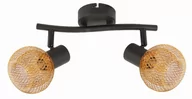 Lampy sufitowe - Loretto - listwa 2 płomienna czarna/zł 830702-30 - miniaturka - grafika 1