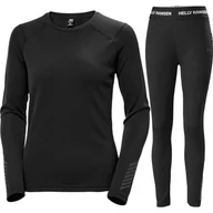 Pozostała odzież narciarska - Helly Hansen Lifa Active bielizna narciarska, komplet, damski, czarny - miniaturka - grafika 1