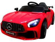 Pojazdy elektryczne dla dzieci - Mercedes GTR-S czerwony Miękkie koła Eva, miękki fotelik Licencja Akumulator litowo-jonowy - miniaturka - grafika 1