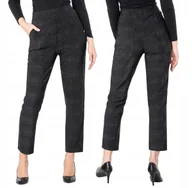 Spodnie damskie - Duże Spodnie Damskie Cygaretki LINDA 304-1 4XL/5XL - miniaturka - grafika 1