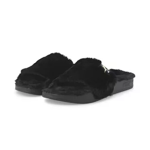 Klapki damskie Puma LEADCAT 2.0 YLM FLUFF czarne 38580301-39 - Klapki i japonki damskie - miniaturka - grafika 1