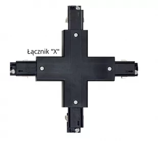Łącznik X do szyn T-RACK 8041 - Argon - Akcesoria do oświetlenia - miniaturka - grafika 1