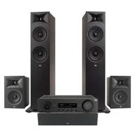 Kino domowe - Amplituner JBL MA310 Czarny + Kolumny głośnikowe JBL Stage 2 260F Czarny (2 szt.) + Kolumna głośnikowa JBL Stage 2 240 B Czarny (2 szt.) + Głośnik centralny JBL Stage 2 245C Czarny (1 szt.) - miniaturka - grafika 1