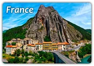 Magnesy - FRANCJA - Rocher de La Baume - Sisteron - Twierdza - Magnes na lodówkę - miniaturka - grafika 1