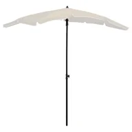 Parasole ogrodowe - vidaXL Parasol ogrodowy na słupku, 200x130 cm, piaskowy 315551 - miniaturka - grafika 1