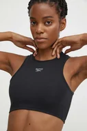 Koszulki sportowe damskie - Reebok top Wardrobe Essentials damski kolor czarny 100075701 - miniaturka - grafika 1