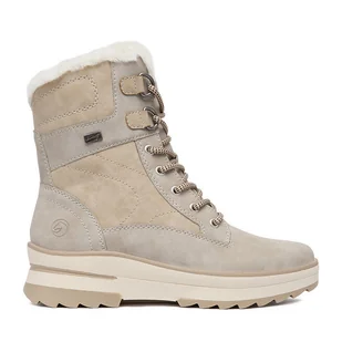 Trzewiki Remonte CEO-D2B73-40 Beżowy - Botki damskie - miniaturka - grafika 1