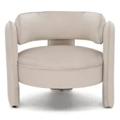 Krzesła - Krzesło fotelowe MY-6414 Beżowy Riviera 21 - miniaturka - grafika 1