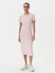 Tommy Jeans Sukienka codzienna DW0DW19721 Różowy Slim Fit - Sukienki - miniaturka - grafika 1