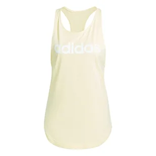 adidas IC4440 W Lin TK Biustonosz tank top Almost Żółty/White L, Almost Yellow/Biały, L - Koszulki i topy damskie - miniaturka - grafika 1