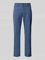 Spodnie męskie - Chinosy o kroju tapered fit z fakturowanym wzorem - miniaturka - grafika 1