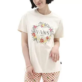 Koszulki i topy damskie - Vans Damska koszulka wieniec kwiatów BFF, Antyczna biel, XXS - grafika 1