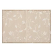 Obrusy i serwetki - Podkładka pod talerz w kwiatki, beżowa, 45 x 30 cm - miniaturka - grafika 1