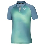 Koszulki sportowe męskie - Koszulka męska Mizuno Frontier Shadow Polo M Citadel L - miniaturka - grafika 1
