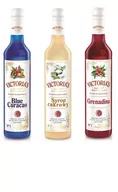 Shakery barmańskie - Victoria's zestaw syropów do drinków 3x490 ml - Grenadina, Blue i Cukrowy - miniaturka - grafika 1