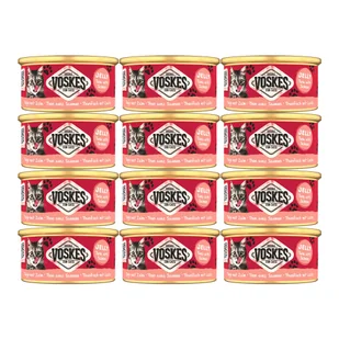 Voskes Tuńczyk z Łososiem w Galaretce mokra karma dla kota waga 12x85 g - Mokra karma dla kotów - miniaturka - grafika 1