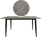 Stoły - kontrast Stół do salonu kuchni jadalni Markinia ceramiczny blat 140x80x75 ciemnoszary - miniaturka - grafika 1