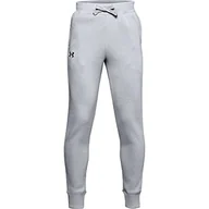 Spodnie i spodenki dla chłopców - Under Armour Under Armour Chłopięce spodnie bawełniane Rival Szary Mod Gray Light Heather/Black (011) L 1357634-011 - miniaturka - grafika 1