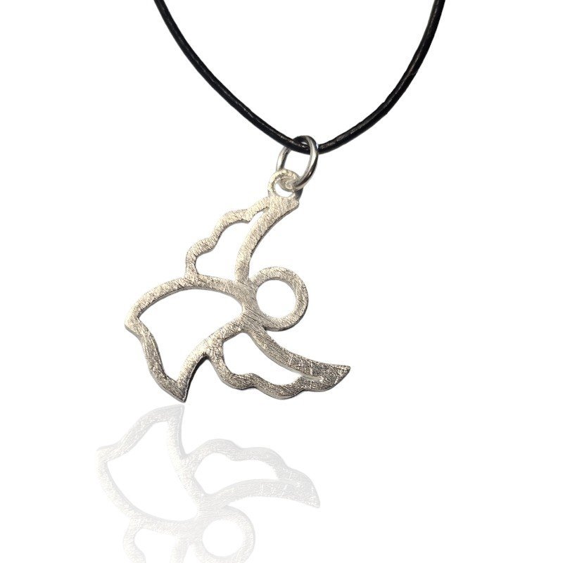 ankabizuteria.pl Srebrna zawieszka ANIOŁEK satynowany