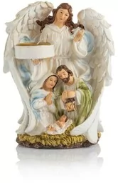 Świecznik Anioł - Święta Rodzina Boże Narodzenie - Ikony i obrazy sakralne - miniaturka - grafika 1