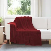Narzuty - vidaXL Koce narzutowe 6 pcs Bordeaux Czerwony 150 x 200 cm Polar - miniaturka - grafika 1