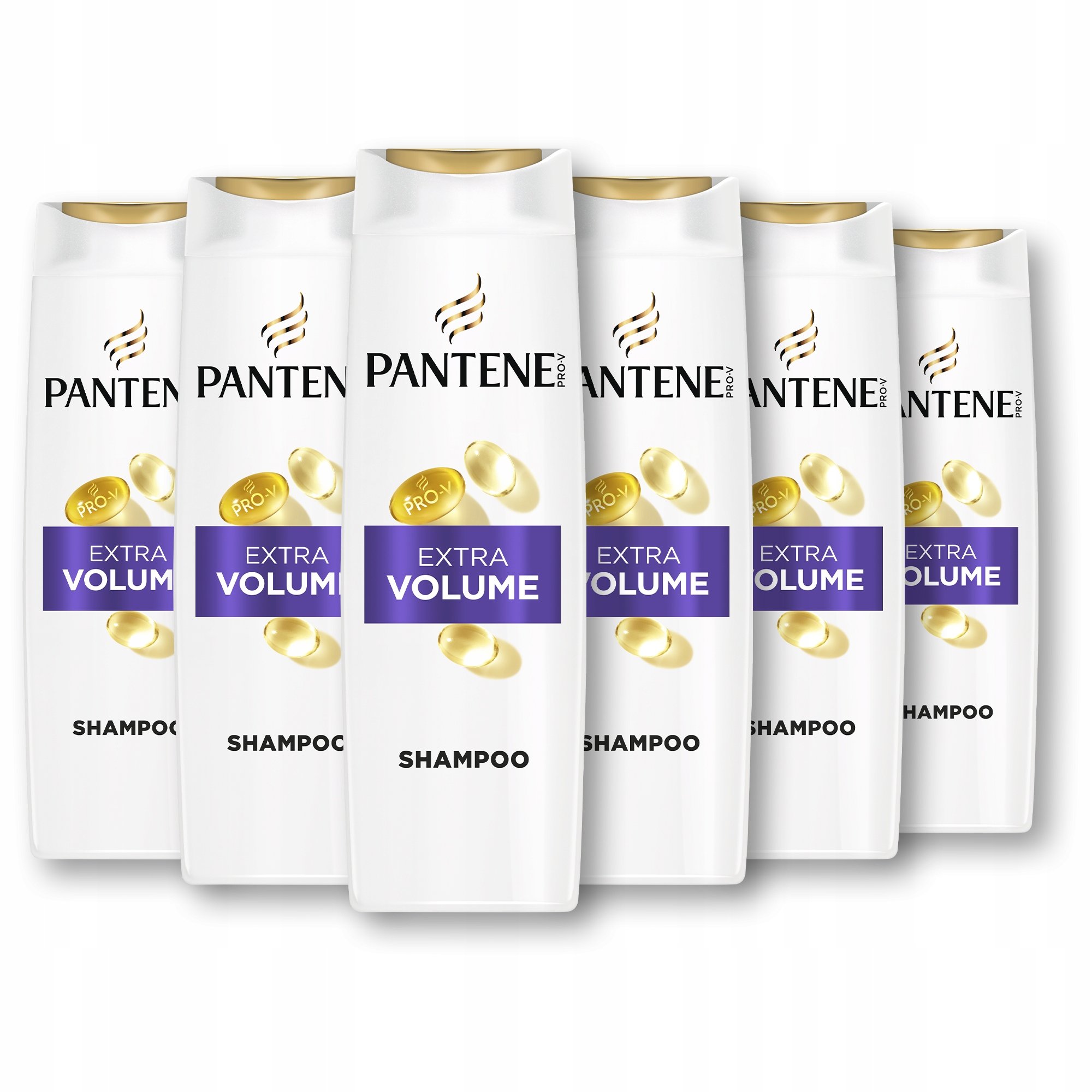 Pantene Pro-V Volume & Body Większa objętość Szampon do włosów, 6 x 400 ml