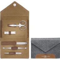 Akcesoria do paznokci - Zwilling twinox etui do manicure 5-częściowy Szary - miniaturka - grafika 1