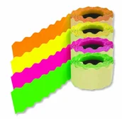 Cenówki - Metki, Taśma 2 rzędowa zaokraglona 25,5x16mm Kolor 5 sztuk - miniaturka - grafika 1