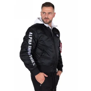 Kurtka Alpha Industries MA-1 D-Tec SE 133104 95 - Czarna/Biała S - Odzież taktyczna i umundurowanie - miniaturka - grafika 1
