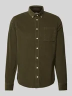 Koszule męskie - Koszula sztruksowa o kroju regular fit z kołnierzykiem typu button down model ‘ANTON’ - miniaturka - grafika 1