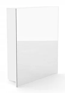 Szafka Łazienkowa Z Lustrem 50 CM Biały Mat - Szafki łazienkowe - miniaturka - grafika 1