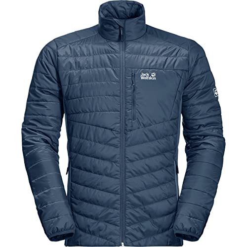 Jack Wolfskin Męska kurtka Routeburn M pikowana, Thunder Blue
