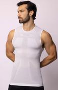 Koszulki sportowe męskie - Termoaktywny podkoszulek męski biały Air, Kolor biały, Rozmiar L/XL, Spaio - Primodo.com - miniaturka - grafika 1