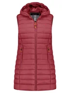 Kamizelki damskie - Geographical Norway Kamizelka pikowana "Vatikolor" w kolorze bordowym - miniaturka - grafika 1